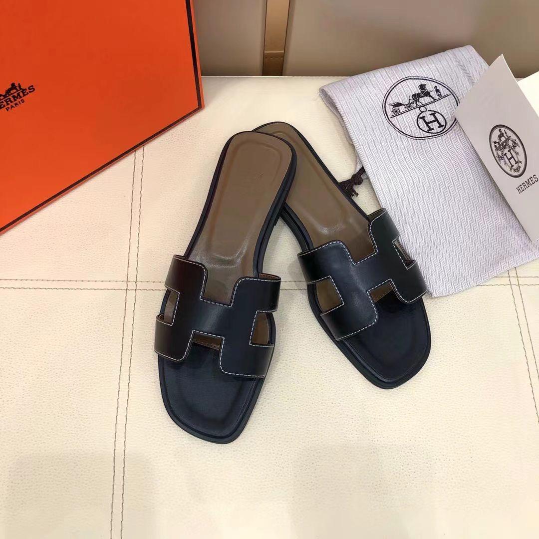 Black & Brown Oran Sandals