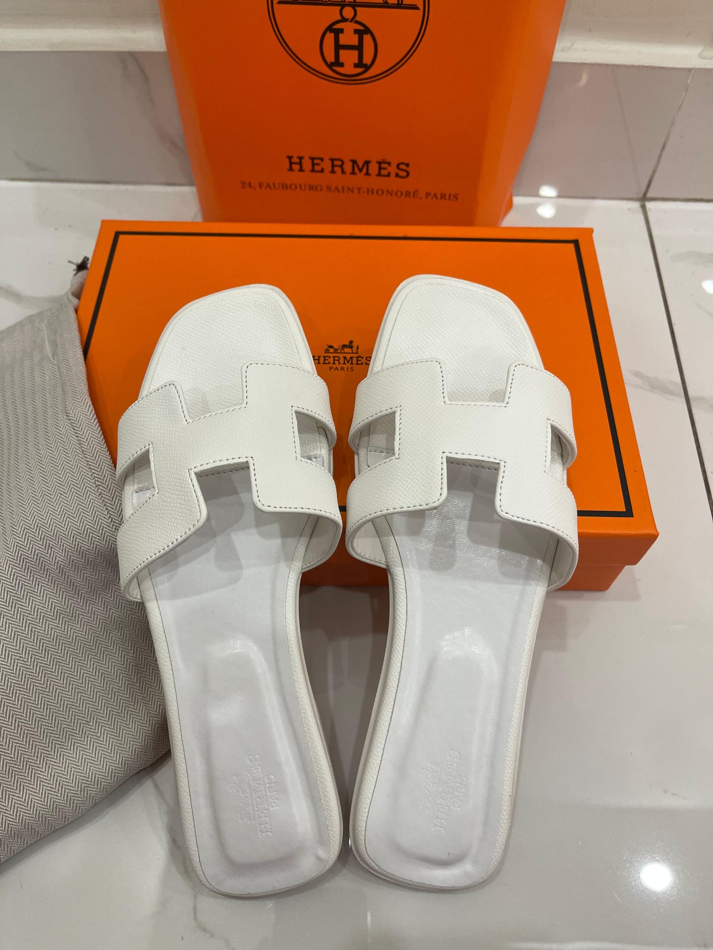 White Oran Sandals